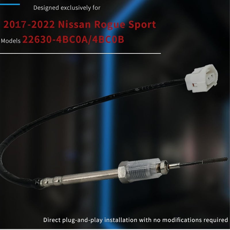 agpanda Exhaust Gas Sensors Temperature Compatible with 2017-2022 Nissan Rogue Sport S/SL/SV 2.0L Exhaust Temperature Sensor Replace 22630-4BC0A 22630-4BC0B - Image 2